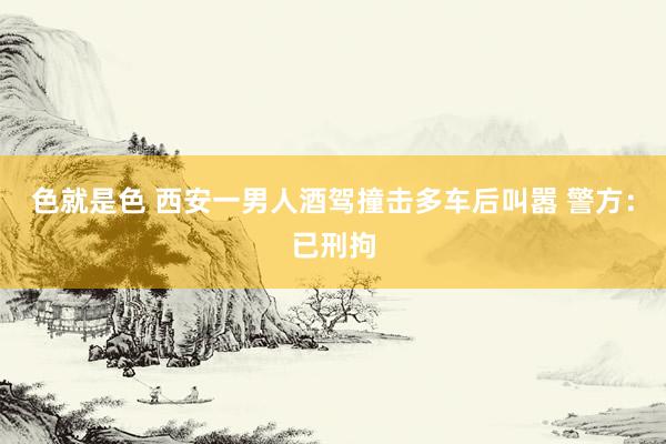 色就是色 西安一男人酒驾撞击多车后叫嚣 警方：已刑拘
