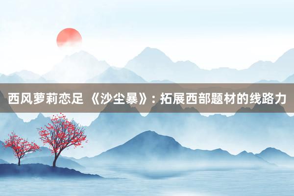 西风萝莉恋足 《沙尘暴》: 拓展西部题材的线路力
